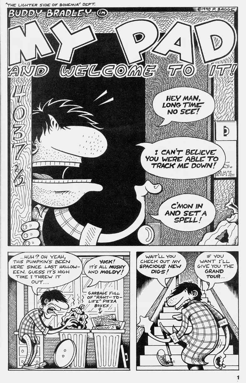 "My Pad" (Hate #1, Fantagraphics Books, 1990)
