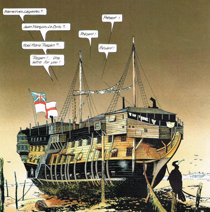 "Le Ponton" (Les Passagers du vent, Tome 2, Glénat, 1980)